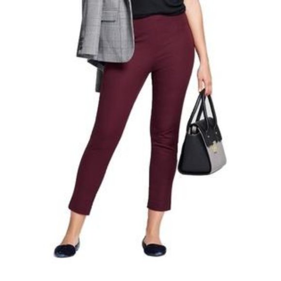 A New Day Burgundy High-Rise Skinny Ankle Pants - Picture 1 of 3